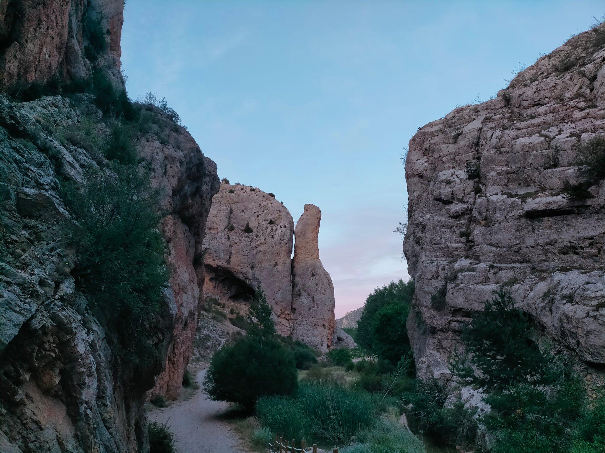 El Moricacho, en el Barranco de la Hoz, Calomarde